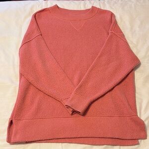 Aerie Coral Crew Neck Sweater